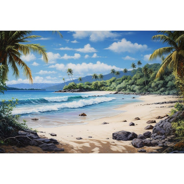 Beach Landscape Oil Canvas